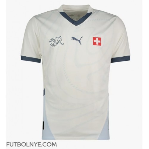 Camiseta Suiza Visitante Equipación Eurocopa 2024 manga corta